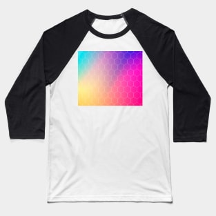 Cute rainbow colorful geometric pattern Baseball T-Shirt